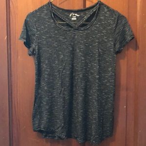 Short sleeve t-shirt black with white tints